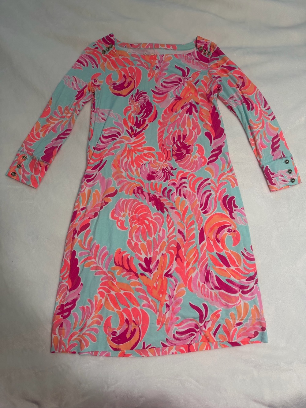 Lilly Pulitzer Sophie Dress in Poolside Blue Lovebirds